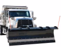 2025 Buyers Products Poly Municipal J-Plow - 11 Foot Blade, Swivel Adapter (1663530301) - Image 1